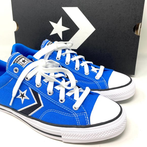 Converse STAR PLAYER Low Canvas Blue Sneakers Men - Picture 8 of 10